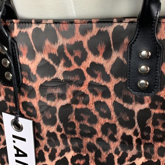 🌸 I AM GIA Tote Bag - Bria Tote - Leopard Print - NWT - Picture 6 of 7